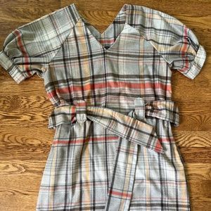 French Connection plaid dress
